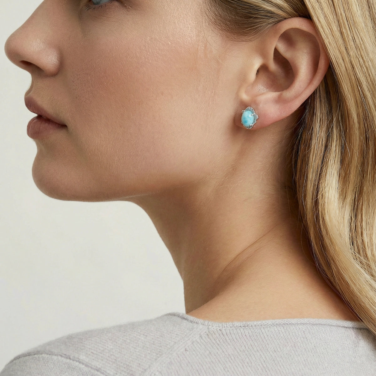 Larimar Dreams Studs