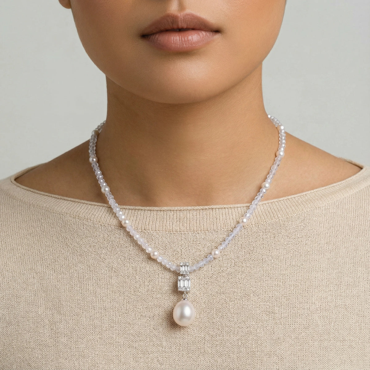 Lavender Dreams Pearl Necklace